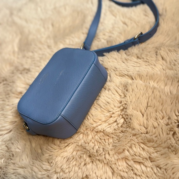 Smythson Camera Bag in Panama blue crossbody - Picture 6 of 13